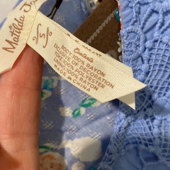 Matilda Jane Flutter Sleeve Floral Blouse NWT - Picture 5 of 14